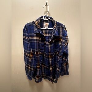 Field & Stream Yellow & Blue Flannel Shirt